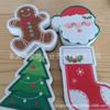 Toallita para Lavar Platos de Pulpa de Madera y Algodón Estampada Navideña Recuerdo de Santa Calcetín Navideño Esponja de Limpieza para Cocina Toallita para Lavar Platos