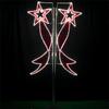 Sino de Natal em forma de luz decoração de feriado pendurado Bell caixa de presente ao ar livre levou cruzamento de rua banner Street Light