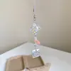 Estilo Ins Carrillón de Viento de Botella Flotante Llavero de Teléfono Colgante Pequeño Medusa Estrella Correa para Bolso Decoración Versátil para Mujeres