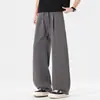 Ropa de Hombre Xintang 2026 Primavera Nuevo Estilo Americano Holgado Pierna Ancha Plisado Casual Pierna Recta Pantalones