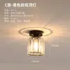 Luminária de Teto de Cristal Transfronteiriça, Redonda e Quadrada, Luminária de Corredor Estilo Americano de Luxo Leve, Simples Entrada de Hall de Entrada de Ferro Cristal