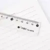 Regla Transparente 15cm Regla de Plástico Regla Publicitaria Regla Ondulada para Estudiantes Herramienta de Medición para Estudiantes Venta al por Mayor Envío Gratis Xiaoyuer