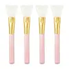Brocha de silicona para mascarilla facial con una cabeza de cerdas suaves que es fácil de limpiar. Se usa para aplicar mascarillas de barro y otros tratamientos faciales. Herramienta de belleza, directo del fabricante