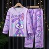 Pijamas para niños de primavera y otoño, de manga larga, finos, para niños de 3 a 11 años, para el hogar, de verano