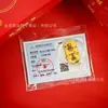Adesivo de Telefone de Ouro Puro 999 do Ano do Cavalo para Riqueza Instantânea, com Verso Adesivo, Pequeno Presente de 2mg no Atacado, Sucesso Garantido em Provas