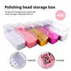Caja de Almacenamiento para Brocas de Uñas con 40 Ranuras, Transparente y a Prueba de Polvo, para Salones de Uñas y Uso Doméstico, Herramienta para Organizar y Almacenar Brocas