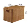 Grande cesta de armazenamento com trama semelhante ao rattan, no estilo INS da moda, perfeita para organizar armários e guarda-roupas, e para armazenamento simples na sala de estar