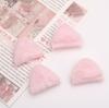 Orelhas de Coelho Dupla Face de Poliéster Materiais DIY para Fazer Leques de Mão, Acessórios Artesanais, Suprimentos DIY de Orelhas de Coelho Decorativas