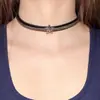 Estilo Punk Oscuro Retro Y2K Estrella Gargantilla de Cuero Collares Subcultura Chica Caliente Accesorios de Collar