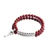 Pulsera Original de Oreja de Trigo de Cinabrio, Arena Dorada Púrpura, Pulsera de Doble Círculo para Mujer, Regalo en Nuevo Estilo Étnico Chino