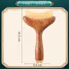 Herramienta de tres puntas Suzaku: Peine Masajeador Ocular Pequeño Flor de Loto de Palo de Rosa de Cálao, Peine Meridian, Masajeador de Puntos de Acupuntura Facial, Estirador de Tendones Faciales