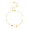 Tobillera Simple con Letra 'Love' Estilo Europeo y Americano para Mujer, Tobillera de Moda con Colgante Geométrico en Forma de Corazón, Joyería para el Pie de Playa