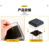 Luminárias solares de pilar para vilas de jardim, luzes solares quadradas para pátio e cercas, postes de luz solares integrados para uso doméstico