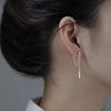 Pendientes de cadena de plata de ley s925 para mujer, elegantes pendientes con borlas, nuevos estilos, únicos, ligeros y de lujo, pendientes de alta gama.