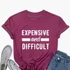 Caro e Difícil Amazon AliExpress Comércio Exterior Blusa Feminina Camiseta Transfronteiriça Solta Mulher