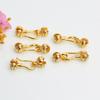 Retención de color 14k hebilla de oro de bolsa capullo de flor hebilla de bolsa collar pulsera hebilla de conexión hebilla de cuenta de bolsa de frijol accesorios de joyería diy