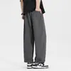 Pantalones globo de Tencel Lyocell con logo personalizado transfronterizo para hombre, pantalones de chándal de nueve puntos, pantalones casuales rectos finos de verano