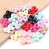 Color Sólido Acrílico Chapado AB Qq Corbata de Moño Cuentas Sueltas DIY Cadena para Teléfono Móvil Accesorios para el Cabello Colgante para Bolso Accesorios de Joyería