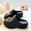 Versátil Aumento de Altura para Personas BajitasZapatillas con Estampado de Leopardo Floral de Punta Cerrada Estilo Maillard Nuevo Zuecos de EVA
