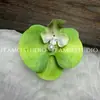 K8Cm Flor Artificial Cabeza de Orquídea Mariposa 3D Película Orquídea Mariposa Flor Falsa Pasador de Pelo con Decoración de Cabeza de Flor Accesorio para el Cabello