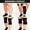 Rodilleras de Tamaño Grande para Personas Obesas con Cuerpos Grandes, Adecuadas para Deportes, Elásticas, a Prueba de Frío, Cálidas, Rodilleras Tejidas para Protección de la Rótula