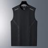 Nueva 2025 Verano Básico Popular Delgada para Hombre Estampada Sin Mangas Juvenil Popular Cuello Camiseta de Hombre