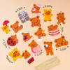 Decoración de Pastel Fiesta de Huevos Oso de Dibujos Animados Oso Corazón Perdido Oso Rosa Osito Figura Decoración de Cumpleaños Infantil