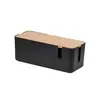 Caja de Almacenamiento de Escritorio, Caja de Enchufe Organizadora Grande, Caja a Prueba de Polvo, Organizador de Cables, Caja para Cables, Caja Organizadora de Plástico para el Hogar con Tapa