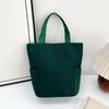 Bolsa de lona transversal, nova moda, bolsa quadrada pequena Bento, bolsa de pano em branco, cor sólida, logotipo para impressão
