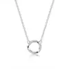 Colar Mobius Micro-Incrustado com Micro-Diamantes Prata Esterlina 999 Luxo Leve Nicho de Alto Padrão Estilo Japonês e Coreano Corrente para Clavícula Simples Versátil