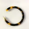 Pendientes Acrílicos Transfronterizos Super Grandes Europeos y Americanos Tipo Ácido Acético Exagerado Estampado de Carey Leopardo Estilo Hong Kong Pendientes Básicos Clásicos