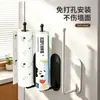 Suporte de parede para pano de prato e papel toalha sem furar, prateleira de parede para filme plástico e pano, suporte de armazenamento para rolos de papel