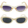 Gafas de Sol 2024 para Mujer Tendencia Nuevas Gafas de Sol Ovaladas Protección Solar Protección UV Europeas y Americanas Personalizadas Venta al por Mayor Transfronteriza