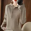Sudadera con Capucha Casual para Mujer, Suéter con Capucha para Primavera y Otoño, Sudadera Capa Base, Tejido de Punto Nuevo Talla Grande 2026