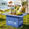 Caja de Almacenamiento Exterior Multifuncional Caja Organizadora de Gran Capacidad Baúl de Camping Caja de Almacenamiento Plegable para Coche de Gran Capacidad
