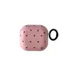Capa Protetora Rosa com Coração para Fone de Ouvido Airpods 4ª Geração para Fone de Ouvido Bluetooth da Apple 3ª Geração/Pro 2ª Geração