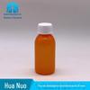 HDPE 100ML nenhuma garrafa líquida plástica marrom da escala que protege a garrafa selada do xarope