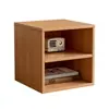 Armário Pequeno de Mesa Unidade de Armazenamento, Armário de Grade Livremente Combinável, Estante de Mesa com Portas de Armário, Estante de Livros, Armário Baixo para Armazenamento e Organização