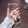 Funda Protectora Transparente Floral de Pantalla Completa Aplicable Transfronteriza para Teléfono Móvil Samsung S25 S23 Soporte Magnético para Tarjetas Magsafe