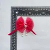 Nuevos Accesorios de Lazo de Cinta de Perlas de Gasa DIY Para el Cabello Ropa Ropa de Bebé Bolsos Zapatos Bolsos Accesorios Semi-Terminados