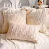Funda de Almohada de Lujo Ligero Estilo Francés, Almohada Decorativa Simple Vintage para el Hogar, Almohada Decorativa para Sofá y Dormitorio, Funda de Cojín