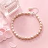 Pulsera de plata S925 estilo japonés coreano con cuentas de concha de perla para mujer diy hecha a mano original joyería de mano al por mayor C0210