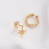 Anillo de Corazón de Melocotón en Forma de Torcedura Relleno de Oro de 14 Quilates que Conserva el Color Anillo de Oro Ins de Nicho Lujoso Sencillo Retro Europeo y Americano