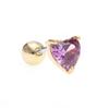 Estilo Coreano Estilo Coreano Borla Flor Tornillo Tornillo Bola Hueso del Oído Clavo Diseño de Nicho Estilo de Moda Pendientes de Flor de Oro de 18 Quilates para Mujer