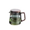 Tetera de Vidrio Personalizada para Preparar Té, Hogar Resistente a Altas Temperaturas Olla Única Filtrada Preparación de Té, Juego de Té Tetera de Flores para Oficina