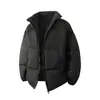 Jaqueta de Algodão Masculina com Gola Alta 2026 para Comércio Exterior, Casaco de Algodão Espesso Solto de Inverno, Jaqueta Puffer Curta Lisa Plus Size
