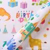 Grande Papel de Embrulho de Desenho Animado Caixa de Presente Papel Colorido Decorativo Papel Infantil Flor de Férias Caixa Airdrop Papel Decorativo