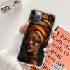 Funda de Teléfono Estilo Étnico Africano para iPhone 15 para Niñas Funda de Teléfono para Chica Negra