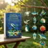 Calendario de Adviento Navideño 2026 Transfronterizo Caja Sorpresa Vida Marina Árbol de Navidad Adornos Navideños Colgantes Planos 2D