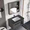 Espacio de Losa Tocador de Baño Combinación de Baño Lavabo Sencillo Lavamanos para Apartamento Pequeño Lavabo Integrado